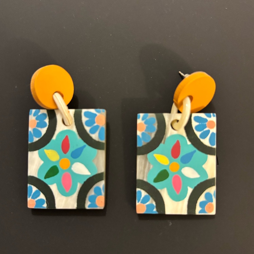 Colorful Geometric Earrings